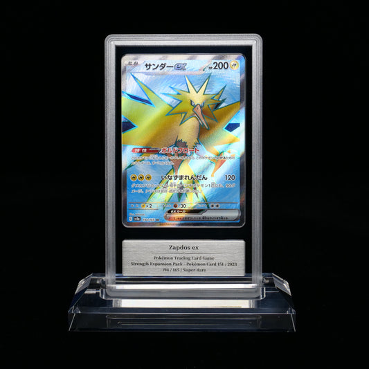 Zapdos ex — GEMIX Gold 10 graded slab, certificate 858968060471